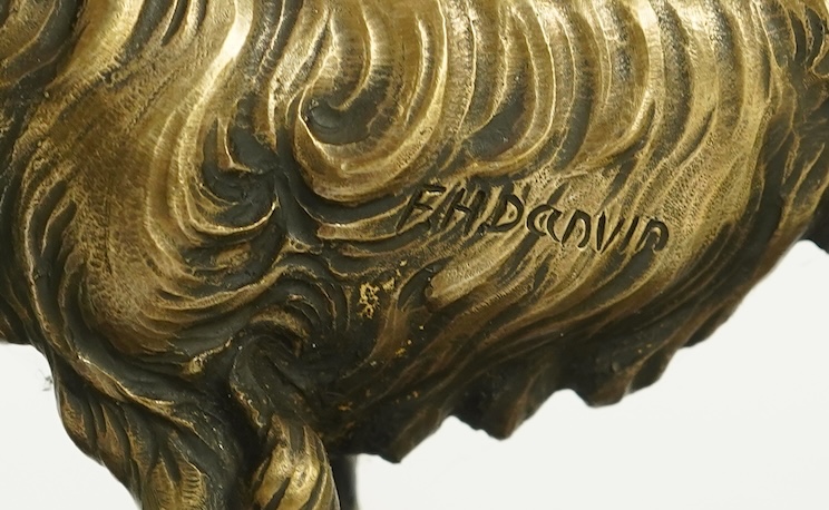 F.H. Danvin (French, 20th century), a marble and onyx clock